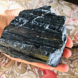 Black tourmaline crystal gems