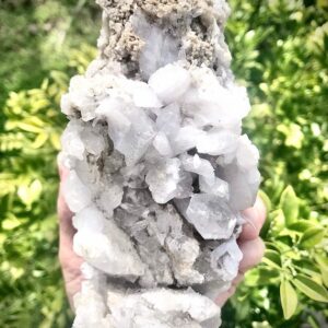 Apophyllite zeolite crystal cluster